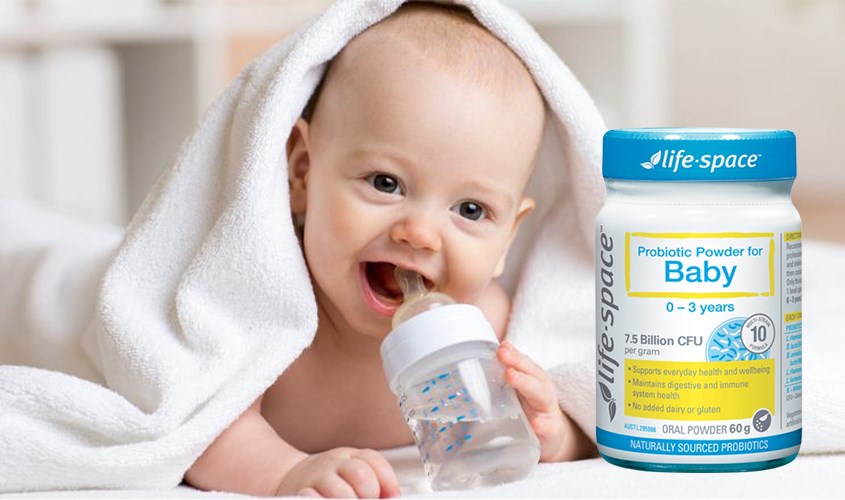 Nên bé uống men vi sinh Life Space trong vòng 1 tháng