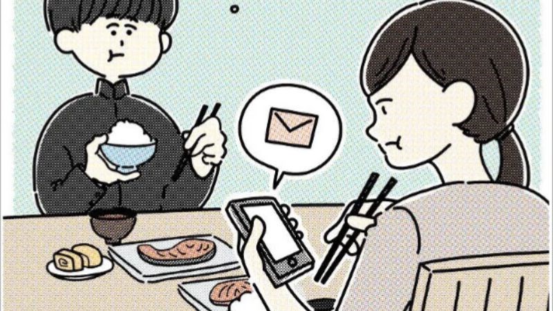Sử dụng điện thoại khi ăn sẽ khiến bạn quên dùng bữa
