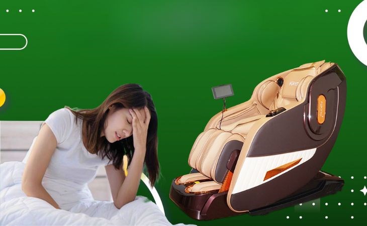 Ghế massage có thể làm tăng nhiệt độ cơ thể gây mất ngủ