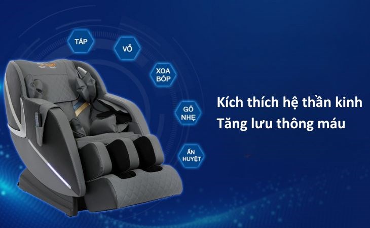 Sử dụng ghế massage Airbike Sport MK-354 vào buổi sáng sớm giúp bạn kích thích hệ thần kinh, nạp đầy năng lượng