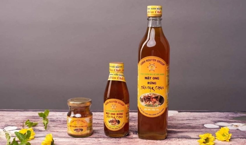 Mật ong rừng nguyên chất pha sữa ong chúa U Minh Xuân Nguyên 500 ml