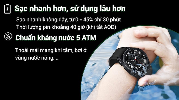 Galaxy Watch6 sở hữu viên pin dung lượng lớn