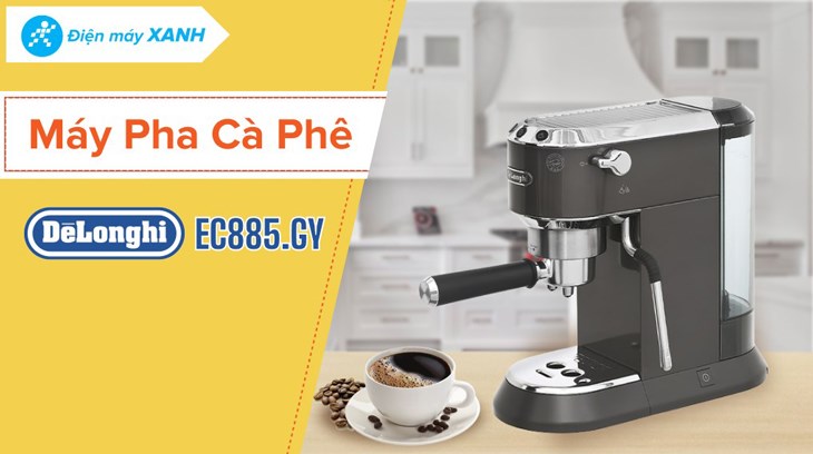 Máy pha cà phê Delonghi EC885.GY được trang bị chế độ tiết kiệm điện năng