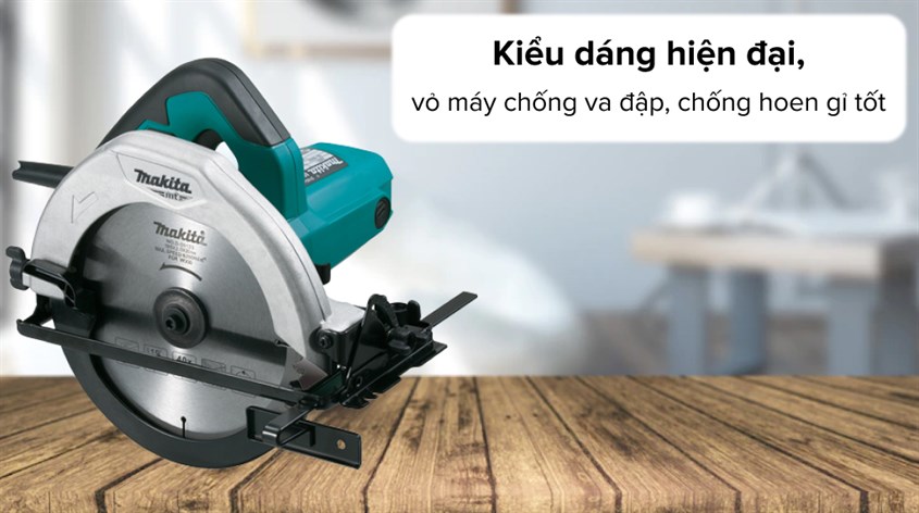 Máy cưa đĩa Makita M5801B 1050W có thiết kế hiện đại và dễ sử dụng