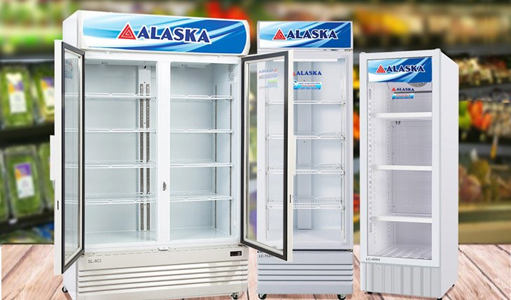 Tủ mát Alaska bị đóng tuyết phải hoạt động hết công suất nên làm giảm độ bền của tủ