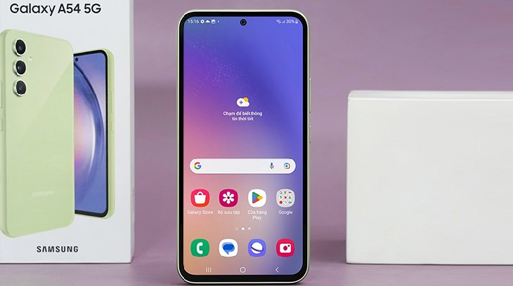 Điện thoại Samsung Galaxy A54 5G 128GB sở hữu màn hình Super AMOLED sắc nét và sống động