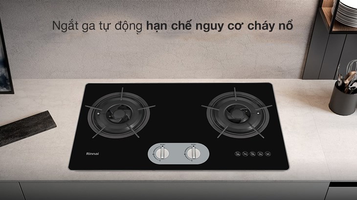 Bếp ga âm Rinnai RVB-220G(BG) được trang bị tính năng ngắt gas tự động giúp hạn chế nguy cơ cháy nổ, an toàn sử dụng. Bếp ga âm Rinnai RVB-220G(BG) được trang bị tính năng ngắt gas tự động giúp hạn chế nguy cơ cháy nổ, an toàn sử dụng.