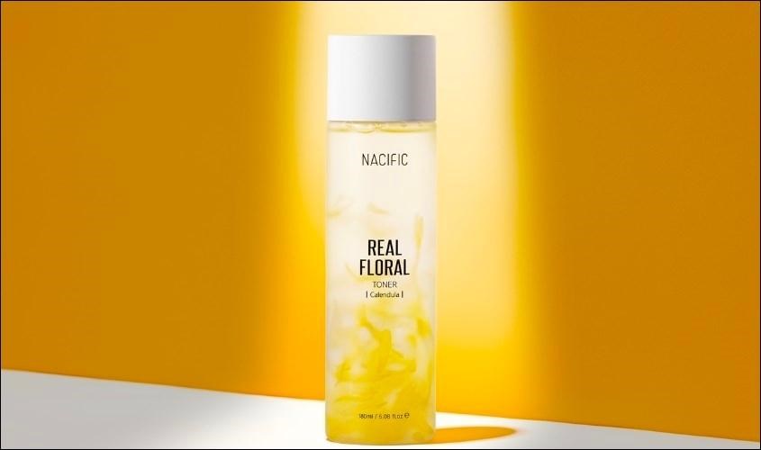 Toner làm dịu da Nacific Real Floral Calendula chiết xuất Hoa Cúc 180 ml