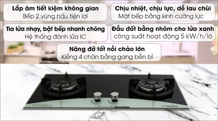Bếp ga âm Torino Italino-2B(SV) được bán với giá 3.800.000 đồng (cập nhật 08/2023 và có thể thay đổi theo thời gian)