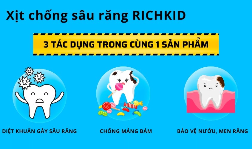 Sản phẩm giúp tăng cường hiệu quả về việc ngừa sâu răng cho bé
