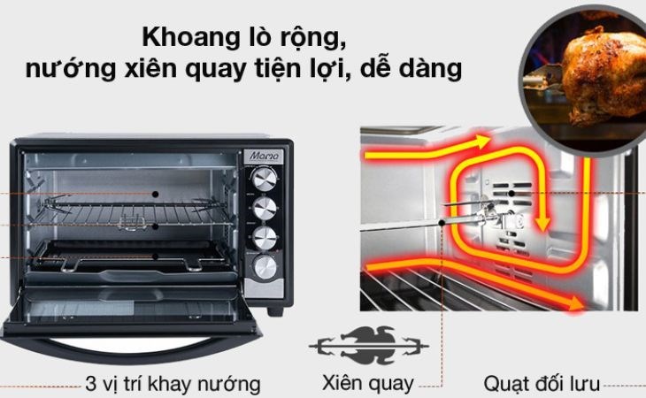 Lò nướng Panasonic NB-H3801KRA 38 lít với nhiều chương trình được cài đặt sẵn