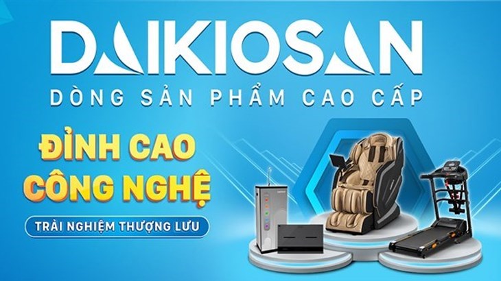 Daikiosan là thương hiệu uy tín của Việt Nam với các thiết bị chăm sóc sức khoẻ