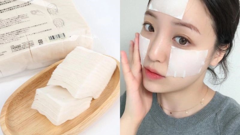 Bông tẩy trang để dùng lotion mask, mặt nạ dưỡng phải có độ dày và độ bền cao