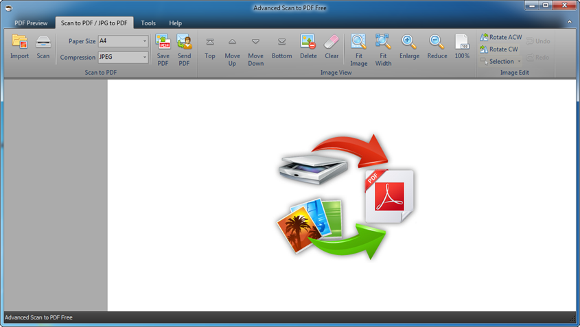 Phần mềm Advanced Scan to PDF Free dùng để Scan tài liệu