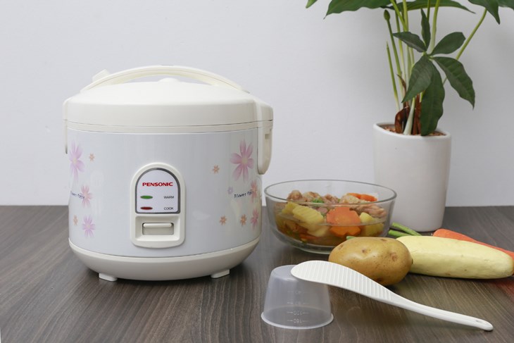 Nồi cơm điện Pensonic 1.5 lít PSR 1501 có thiết kế sang trọng và trang nhã