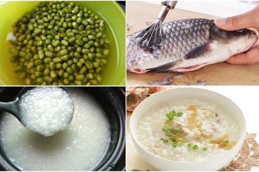 Bà bầu 7 tháng nên ăn cháo cá chép đậu xanh