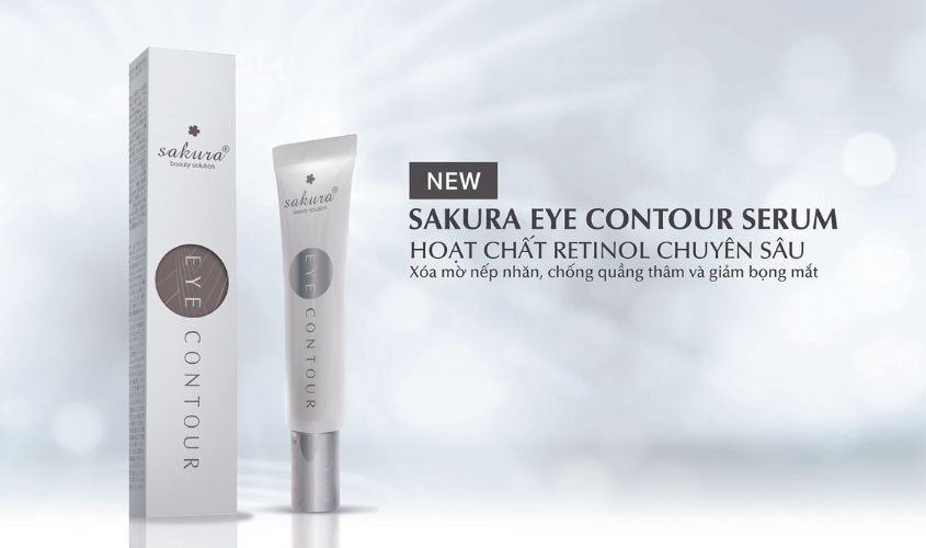 Kem hỗ trợ làm mờ thâm quầng mắt Sakura Eye Contour