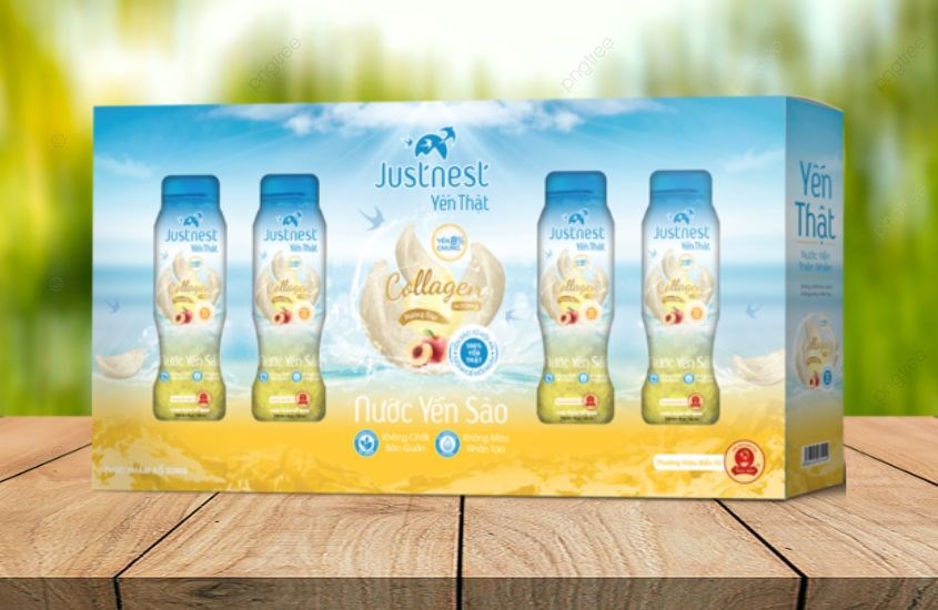 Nước yến thật Justnest collagen