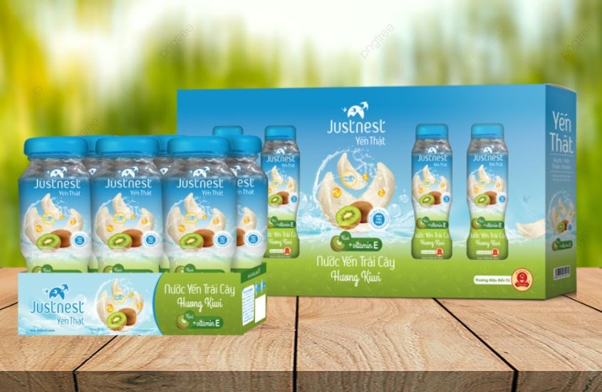 Nước yến thật Justnest vị kiwi