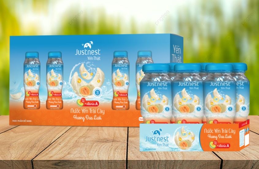 Nước yến thật Justnest vị dưa lưới