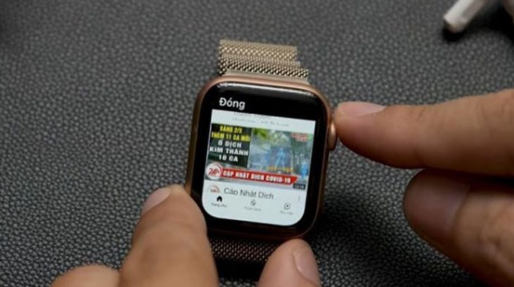 Điều khiển thu phóng Apple Watch thông thường