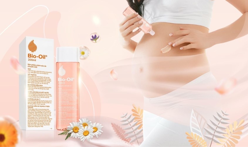 Tinh dầu Bio Oil giúp ngăn ngừa và làm mờ vết rạn da