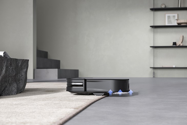 Chế độ nhận diện thảm giúp robot hút bụi lau nhà Ecovacs Deebot X2 OMNI làm sạch bề mặt thảm hiệu quả hơn
