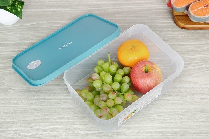 Hộp đựng thực phẩm nhựa 2600 ml Delites 000012 được làm từ nhựa PP an toàn cho sức khỏe