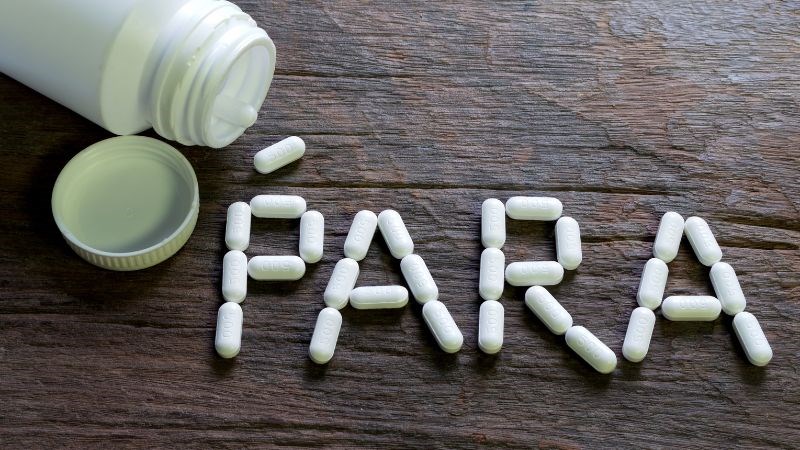 Paracetamol là thuốc giảm đau thường được sử dụng