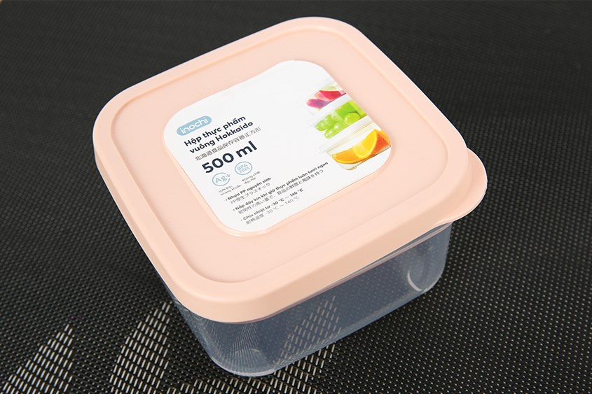 Hộp đựng thực phẩm nhựa 500 ml Hokkaido Inochi HIN.HOVU.0500ZZ1 có giá bán 33.000 đồng (cập nhật tháng 09/2023, có thể thay đổi theo thời gian)