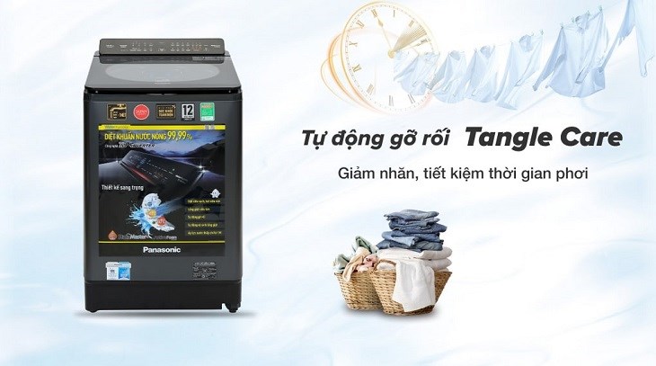 Thường xuyên vệ sinh máy giặt Panasonic Inverter 12.5 Kg NA-FD125V1BV để đảm bảo công suất hoạt động và hiệu quả vắt quần áo chống nhăn tốt nhất