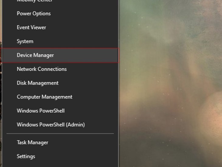 Bạn chọn mục Device Manager 