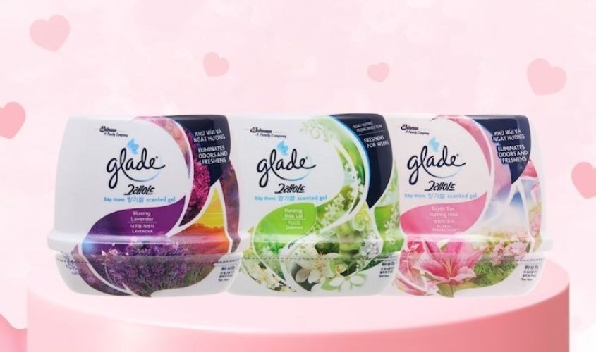 Sáp thơm Glade khá nổi tiếng vì giá thành phải chăng, mùi hương tự nhiên