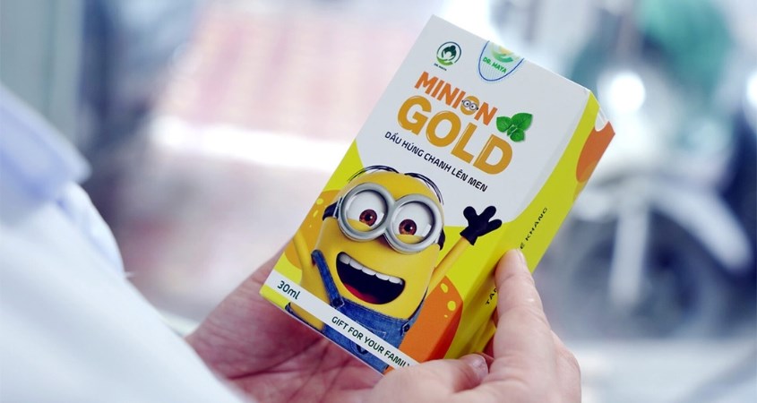  Dầu húng chanh lên men Dr.Maya Minion Gold tăng sức đề kháng 30 ml (từ 0 tháng)