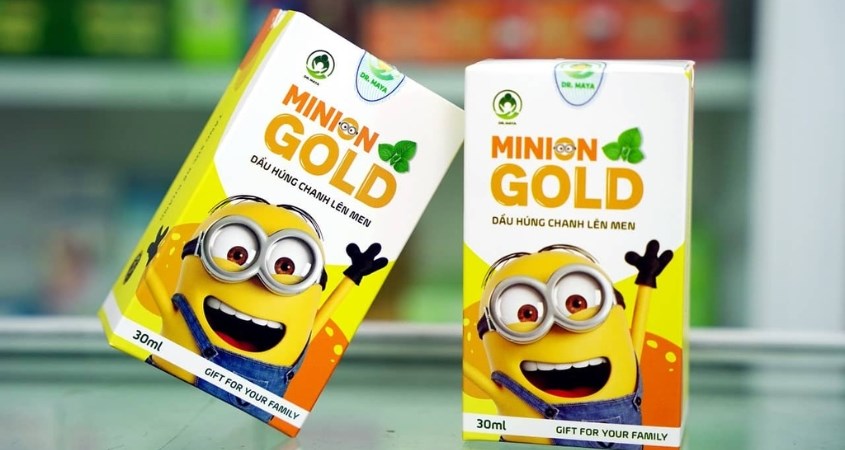 Dầu húng chanh Minion Gold dùng được cho trẻ sơ sinh