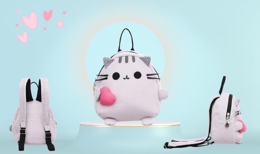 Balo cho bé mẫu giáo Tbwin PANNA8 mèo râu E1718 