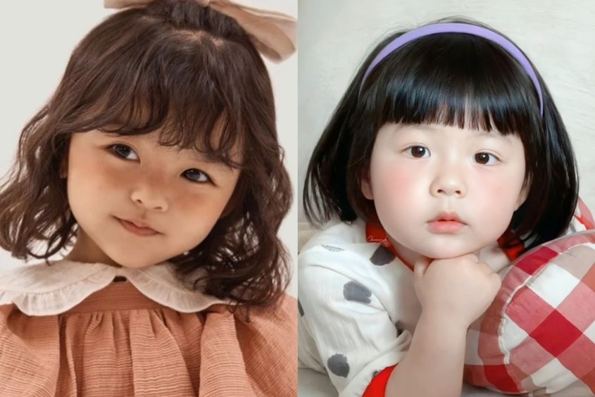 Kiểu tóc cho bé gái 2 tuổi mặt tròn