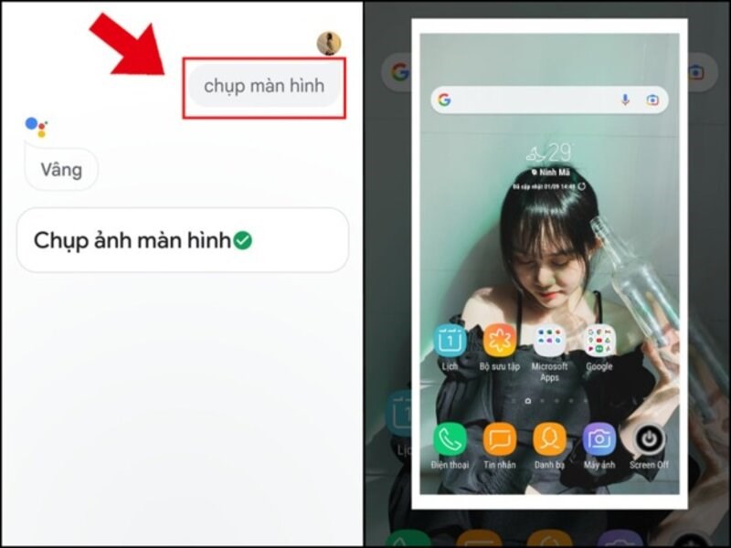 Bạn có thể yêu cầu Google Assistant chụp ảnh màn hình