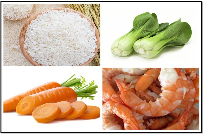 Công thức nấu cháo tôm cải thìa cho bé ăn dặm với cà rốt