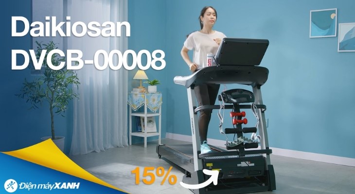 Máy chạy bộ Daikiosan DVCB-00008 đến từ thương hiệu Daikiosan uy tín và chất lượng