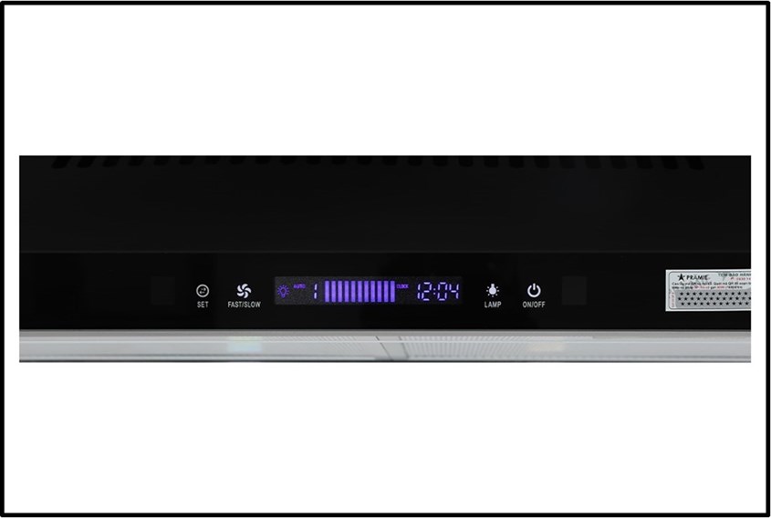 Máy hút mùi Pramie CH22-700 được trang bị bảng điều khiển cảm ứng thông minh kèm cảm biến chuyển động Air Gesture hỗ trợ người dùng thao tác dễ dàng mà không cần chạm Máy hút mùi Pramie CH22-700 được trang bị bảng điều khiển cảm ứng thông minh kèm cảm biến chuyển động Air Gesture hỗ trợ người dùng thao tác dễ dàng mà không cần chạm