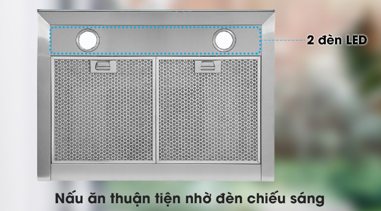 2 đèn LED có khả năng chiếu sáng tốt, cung cấp đủ ánh sáng cho không gian đun nấu, nấu ăn thêm dễ dàng và an toàn Máy hút mùi áp tường Pramie TT32-900 được trang bị 2 đèn LED có khả năng chiếu sáng tốt, cung cấp đủ ánh sáng cho không gian đun nấu, nấu ăn thêm dễ dàng và an toàn