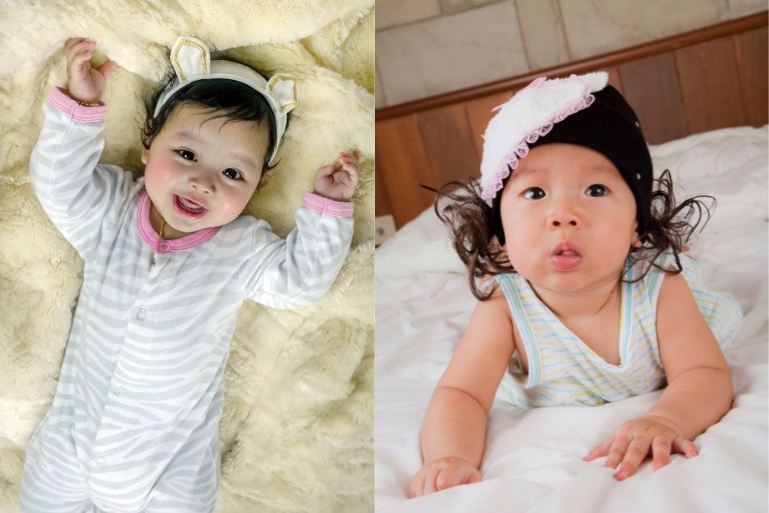 Kiểu tóc cho bé gái sơ sinh dễ thương