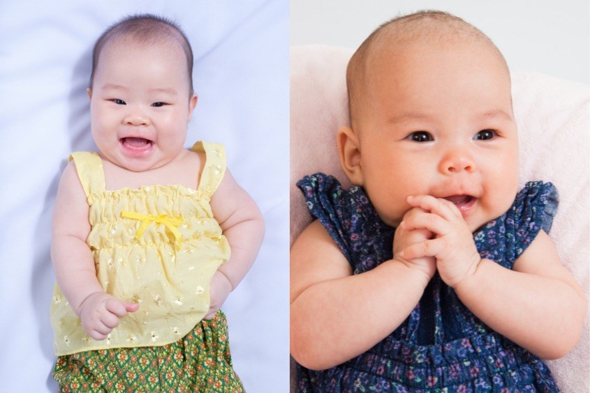 Kiểu tóc cho bé gái sơ sinh đơn giản