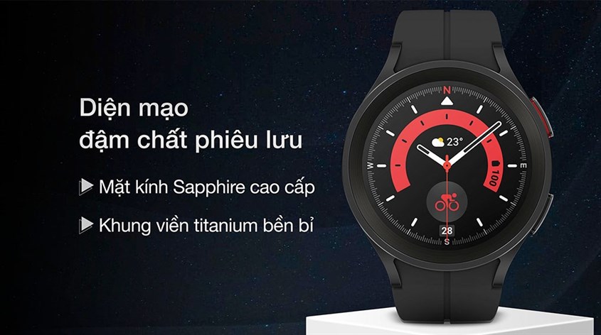 Galaxy Watch 5 Pro được hãng cải tiến với khung viền Titanium sang trọng