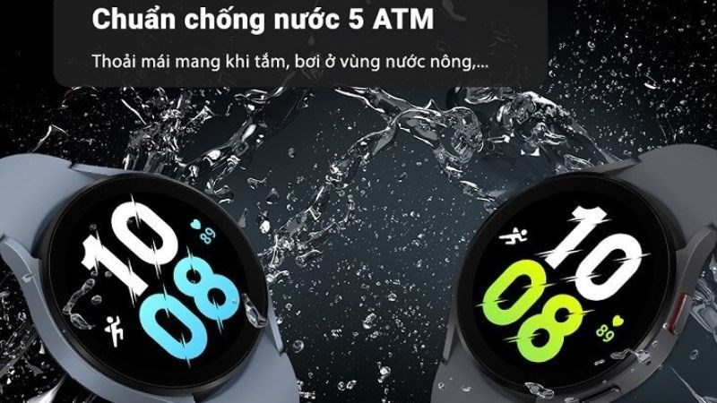 Samsung Galaxy Watch 5 và Watch 5 Pro đều được trang bị khả năng chống nước 5 ATM