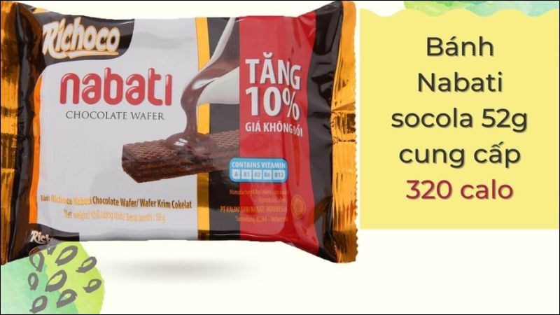  Tính calo nạp vào là một cách giúp bạn kiểm soát lượng bánh nabati tiêu thụ hằng ngày