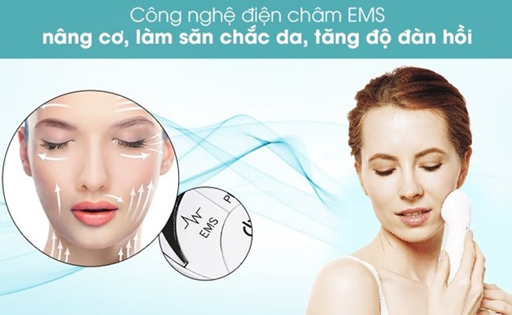 Máy massage mặt phục hồi da Lifetrons EP-100 được tích hợp công nghệ EMS giúp làm nâng cơ, săn chắc da hiệu quả