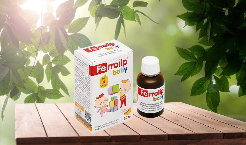 Siro Ferrolip Baby giúp giảm nguy cơ thiếu máu do thiếu sắt 30 ml (từ 0 tháng)