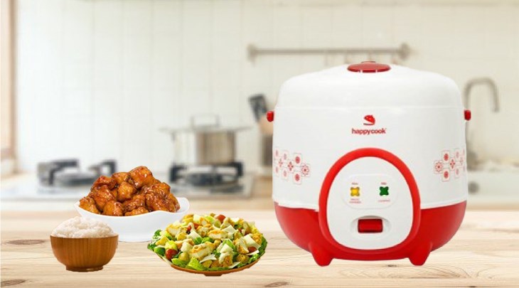 Nồi cơm nắp gài Happycook 1.8 lít HC-180A giúp nấu cơm nhanh chóng chỉ trong vòng 25 phút mà vẫn cho ra cho ra hạt cơm dẻo ngon, trọn vị